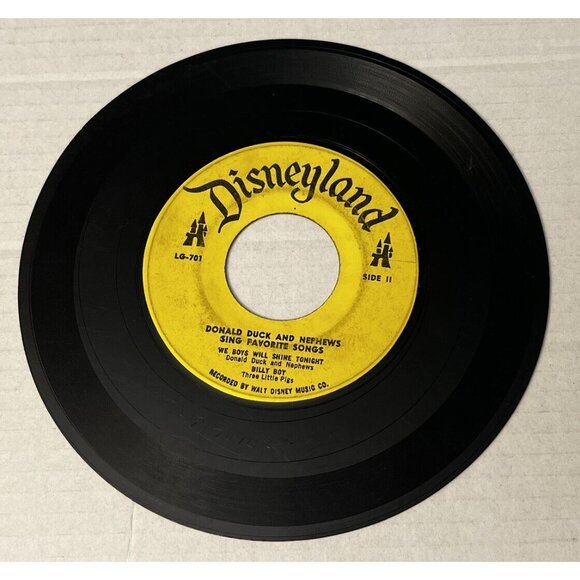 Vintage Disney Donald Duck And His Nephews Sing Clementine Record LG-701 BB33 - Picture 5 of 5